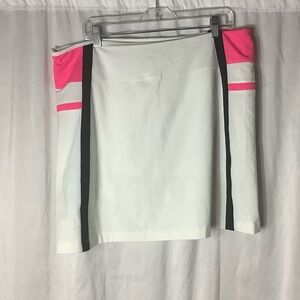 Cutter & Buck White and Pink Golf Skort